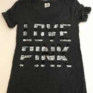 Pink VS top with sequins